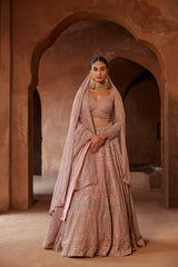 Rose Pink Koyal Lehenga