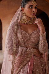 Rose Pink Koyal Lehenga