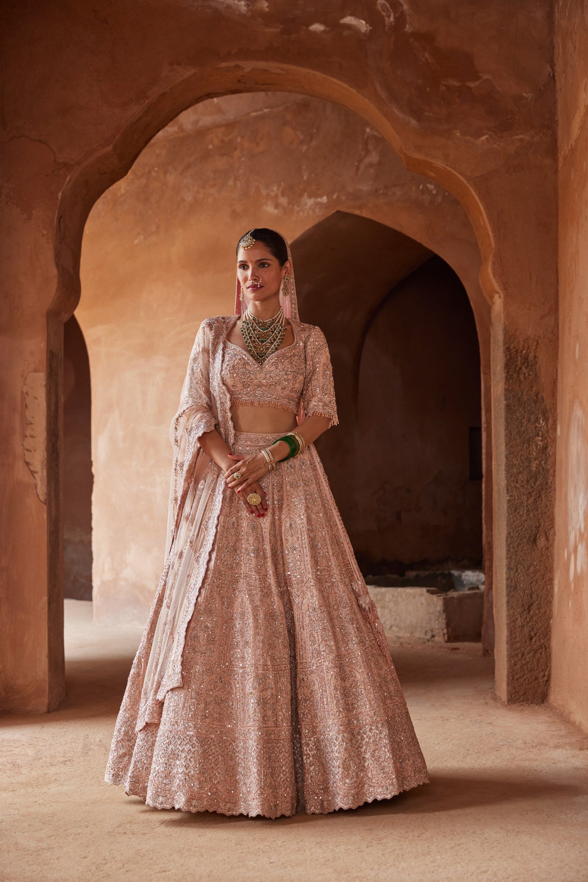 Blush Pink Nazm Lehenga