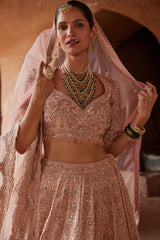 Blush Pink Nazm Lehenga