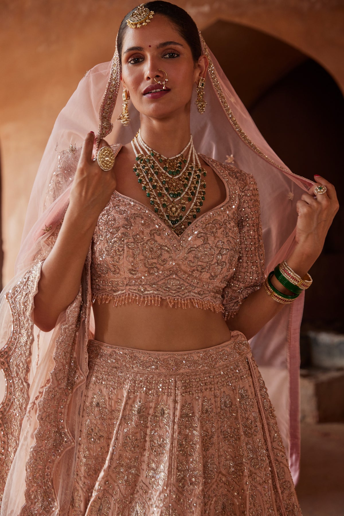 Blush Pink Nazm Lehenga