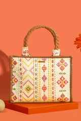 Nadia Mirror Embroidered Handbag - Multicolor