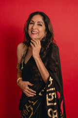 Black Madras Muse Saree 2