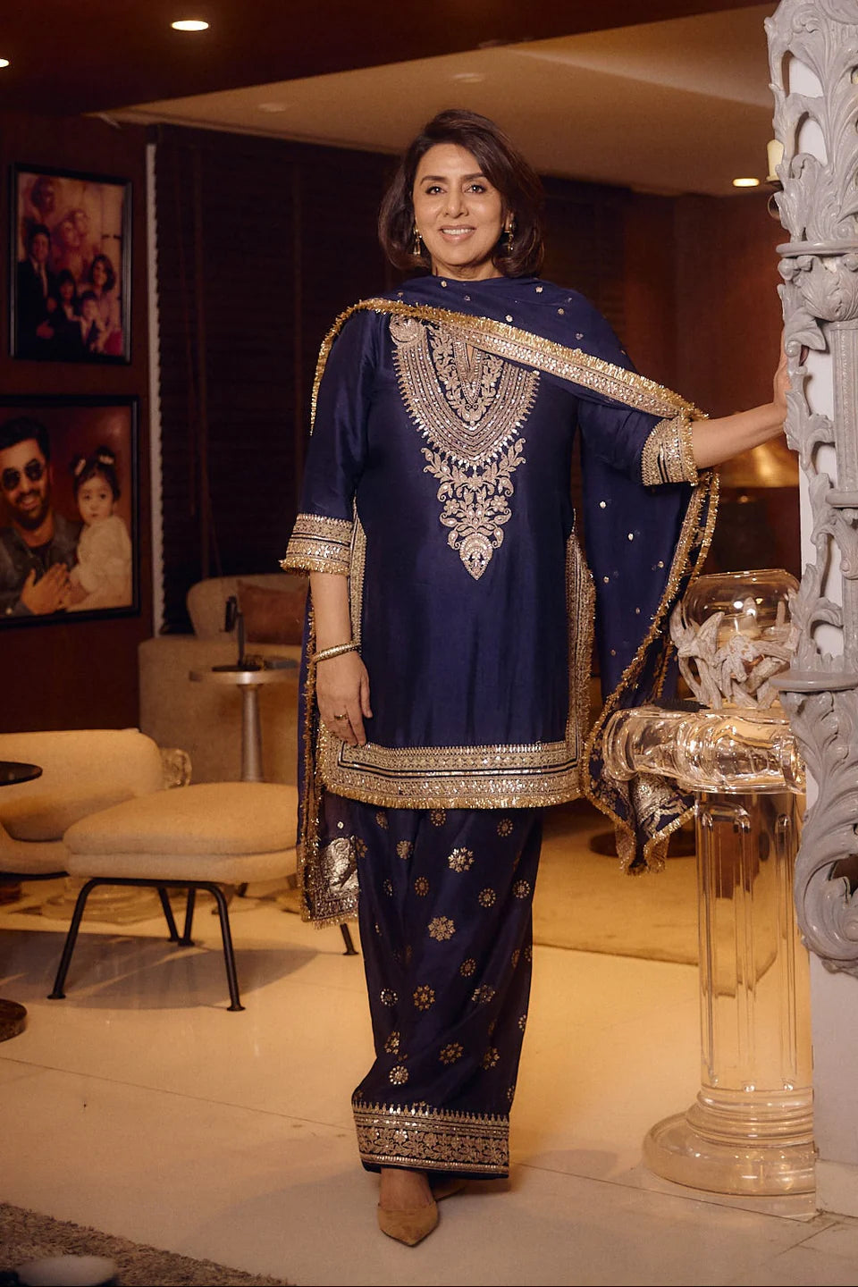 Neetu Kapoor in Mahiz Farshi Set