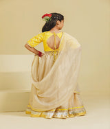 Yellow Aangi Choli with Lehenga Set