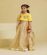 Yellow Aangi Choli with Lehenga Set