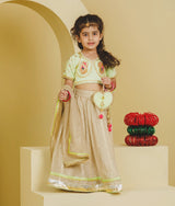 Green Aangi Choli with Lehenga Set
