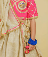 Pink Aangi Choli with Lehenga Set