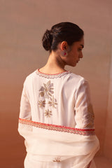 WHITE ANARKALI SET