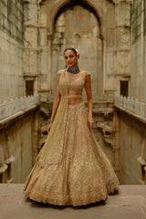 Gold Reva Lehenga