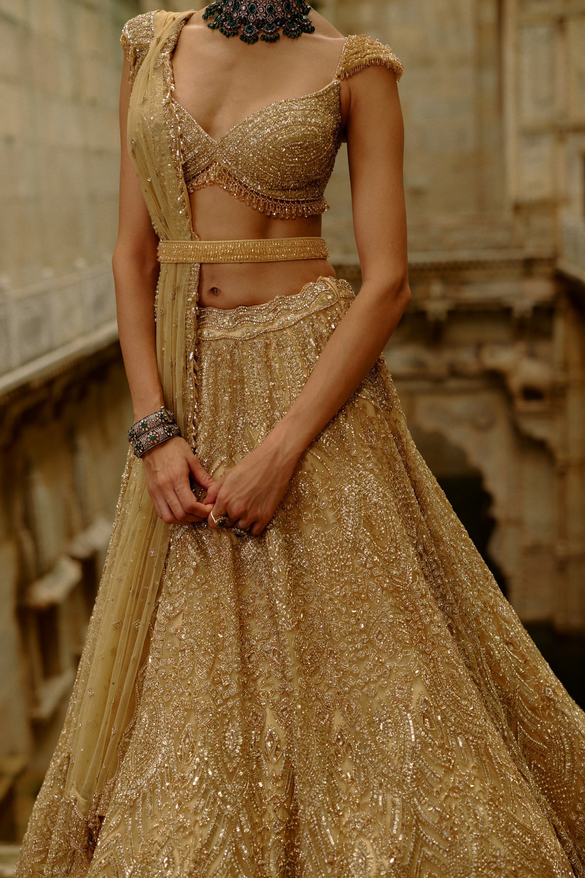 Gold Reva Lehenga