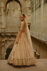 Cream Eira Lehenga