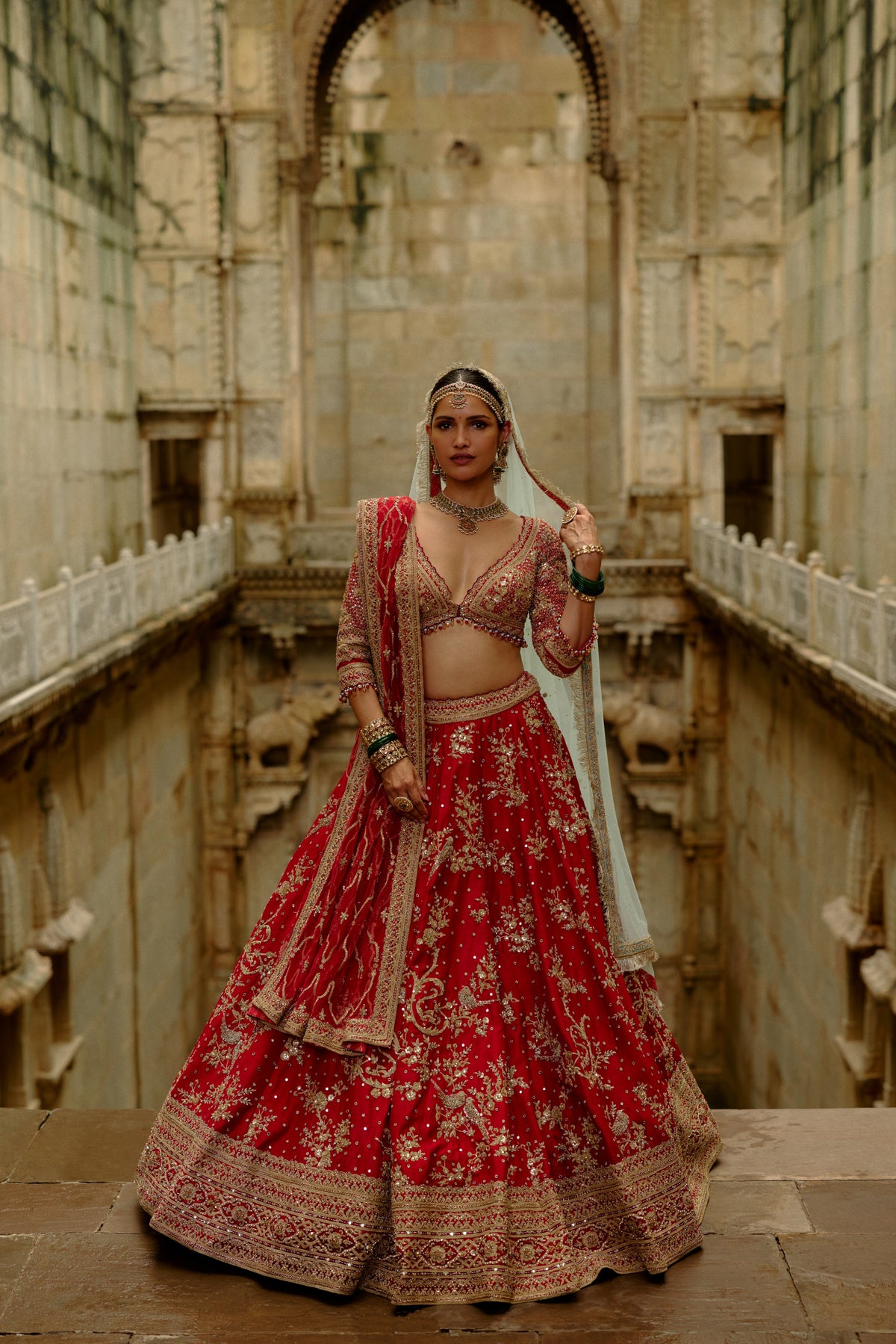 Reet Beadwork Lehenga