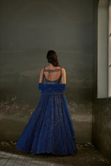 Midnight Blue Lehenga Choli Set