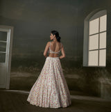 Ivory Multicolored Lehenga Choli Set