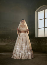 Ivory And Gold Lehenga Choli Set