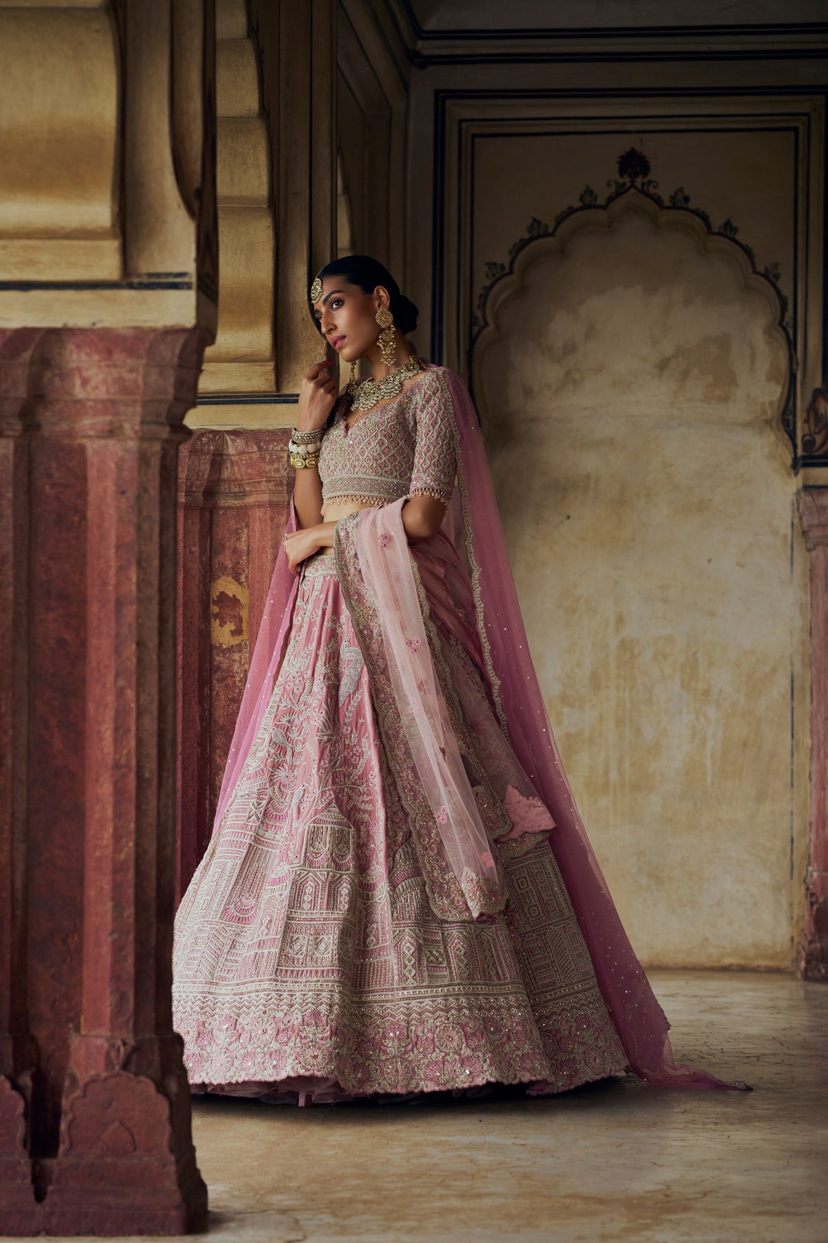Blush Pink Mahi Lehenga