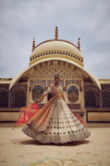 Gold Nazakat Lehenga