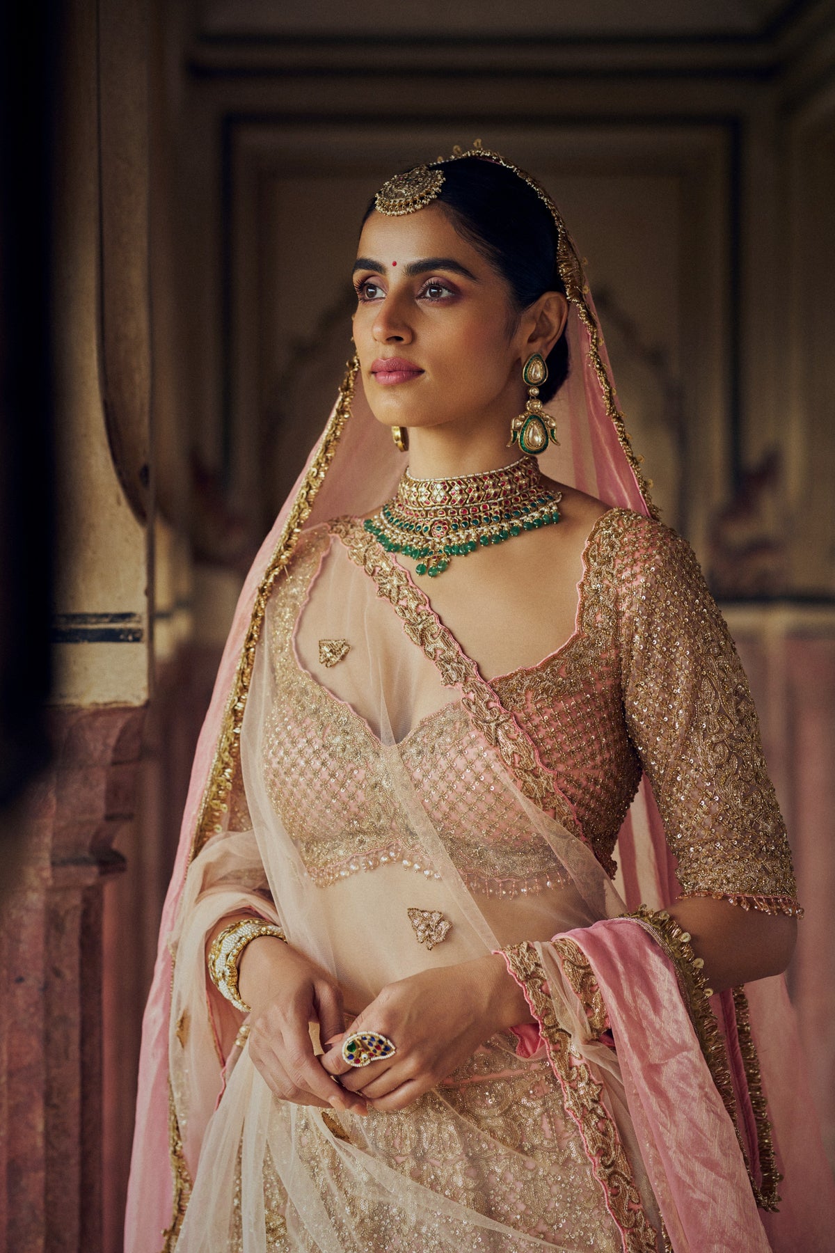 Peach Khwaab Lehenga