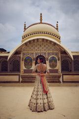 Gold Nazakat Lehenga