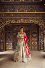 Silver Kashf Lehenga