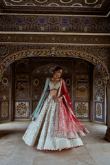 Silver Kashf Lehenga