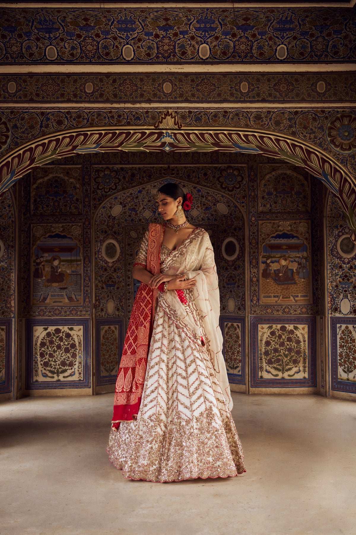 Ivory Aarzoo Lehenga
