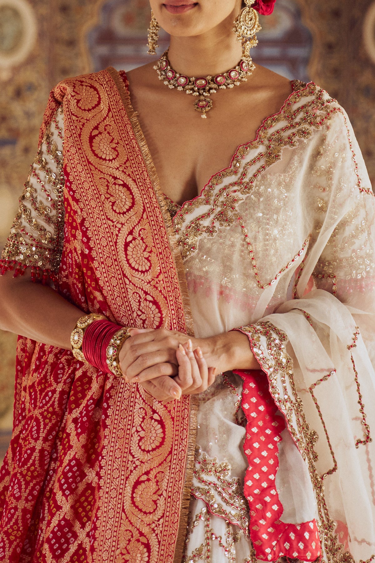 Ivory Aarzoo Lehenga