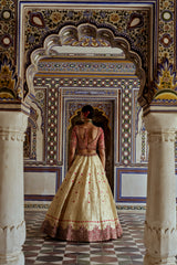 Gold Afsana Lehenga