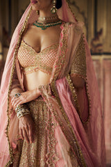 Peach Khwaab Lehenga