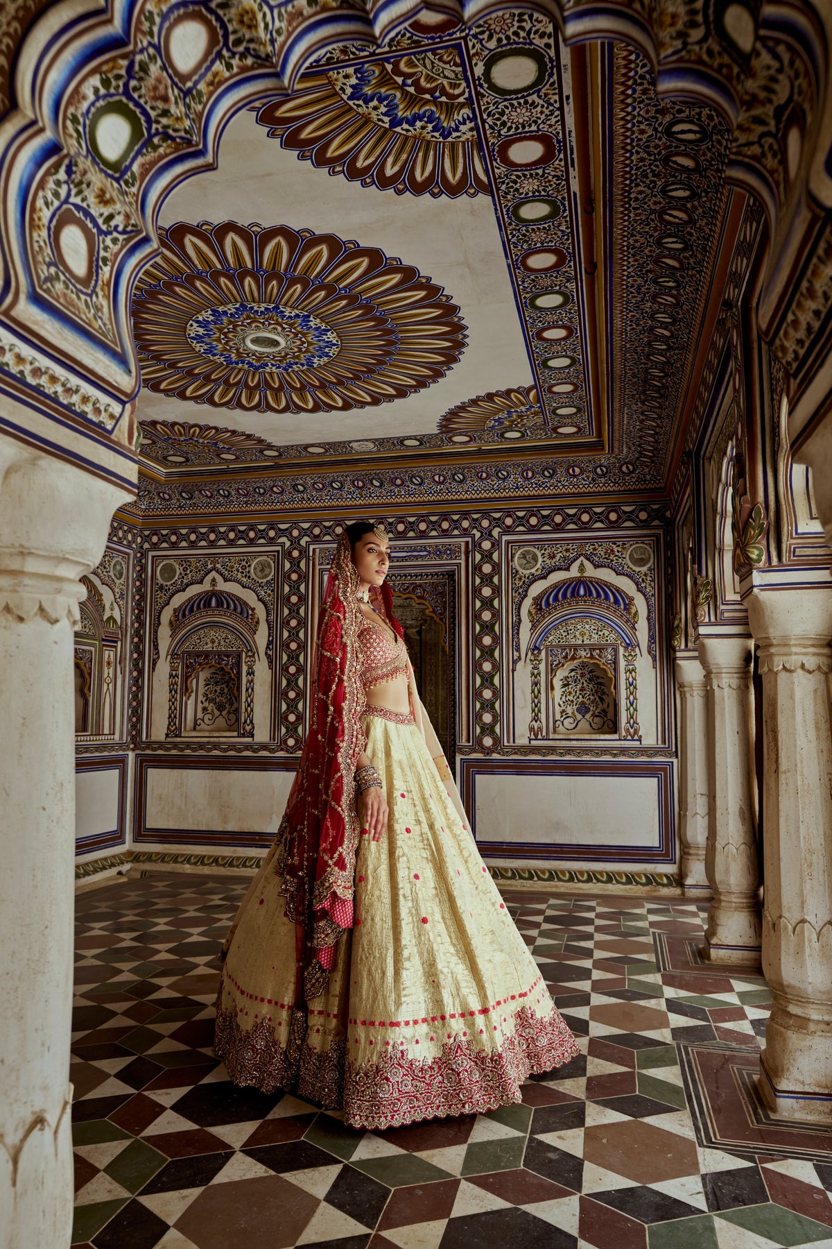 Gold Afsana Lehenga