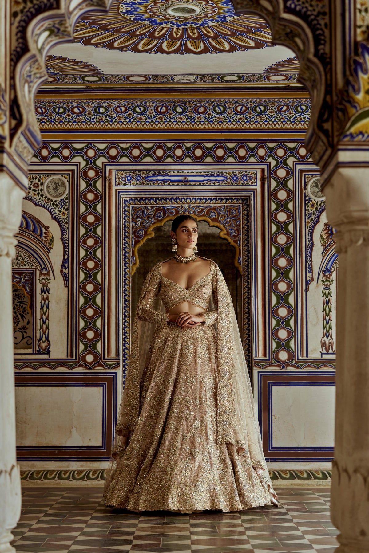 Champagne Sitara Lehenga