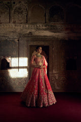 Ombré Leher Lehenga