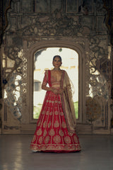 Red Rivaayat Lehenga
