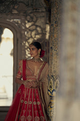 Red Rivaayat Lehenga