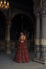Red Ruh Lehenga