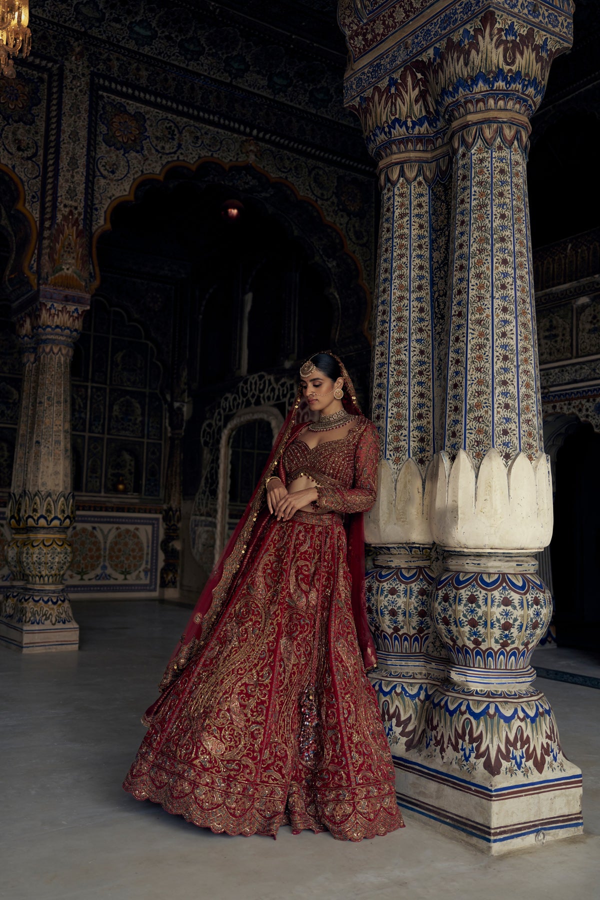 Red Ruh Lehenga