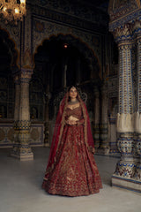 Red Ruh Lehenga