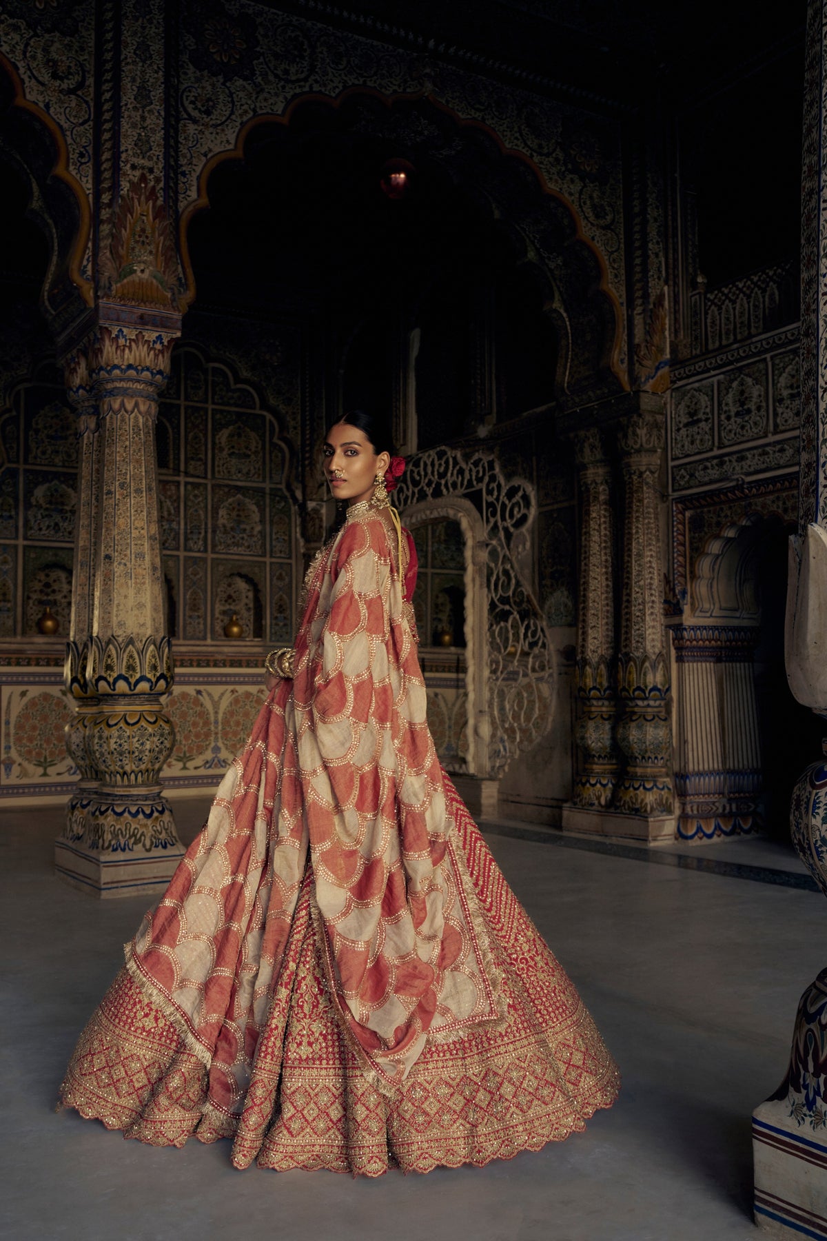 Red Ziya Lehenga