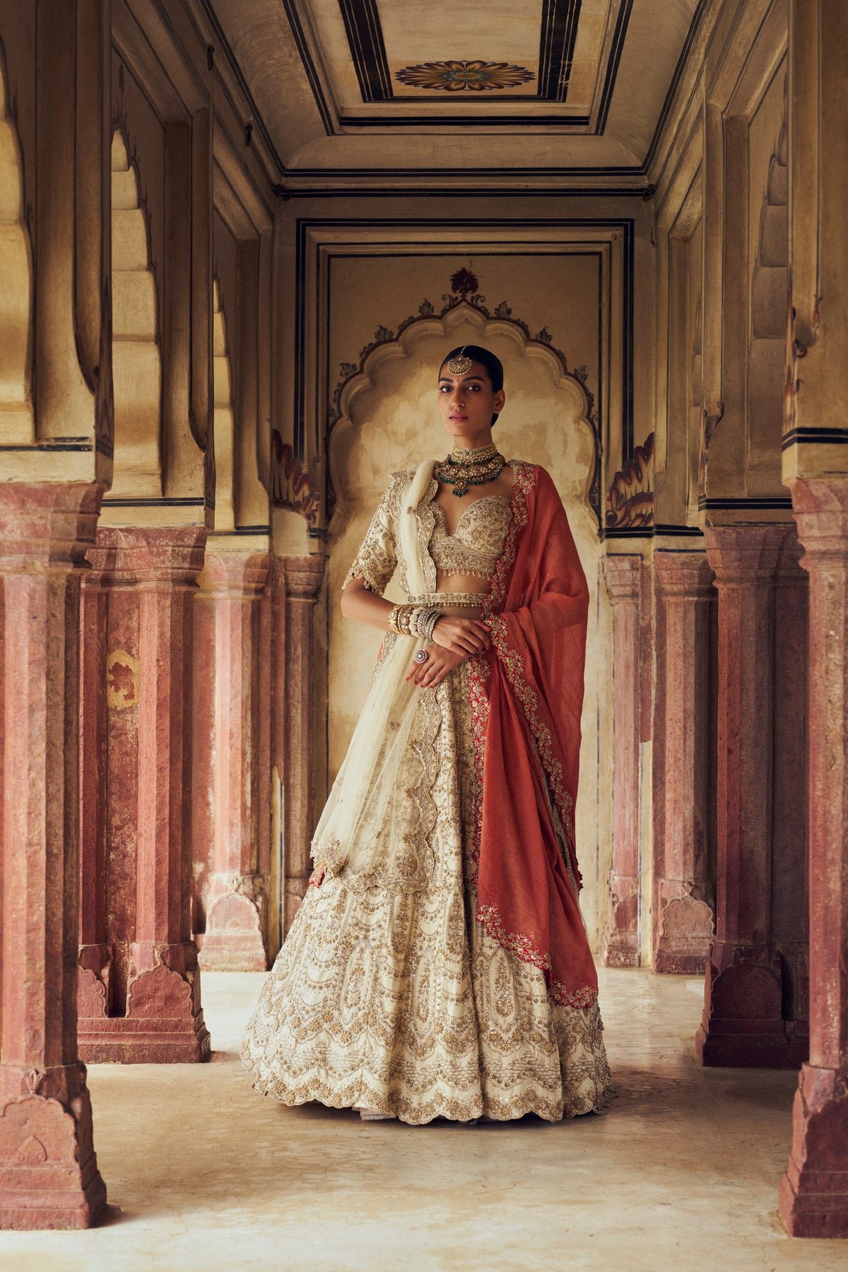 Gold Noori Lehenga