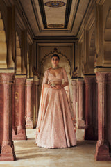 Peach Ruhani Lehenga