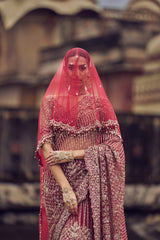 Maroon Chandni Saree