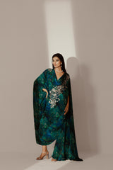 Abstract Print Kaftaan