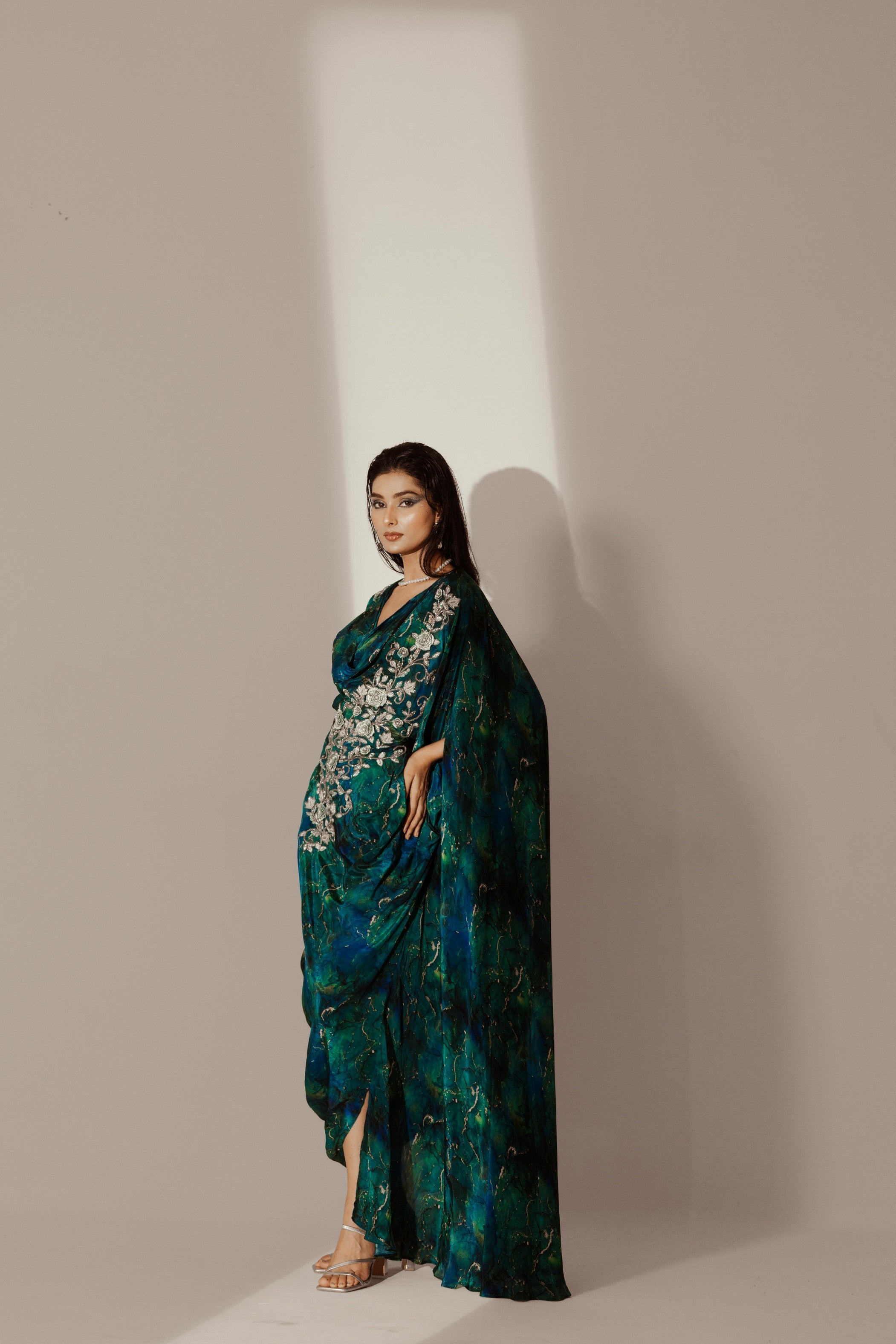 Abstract Print Kaftaan