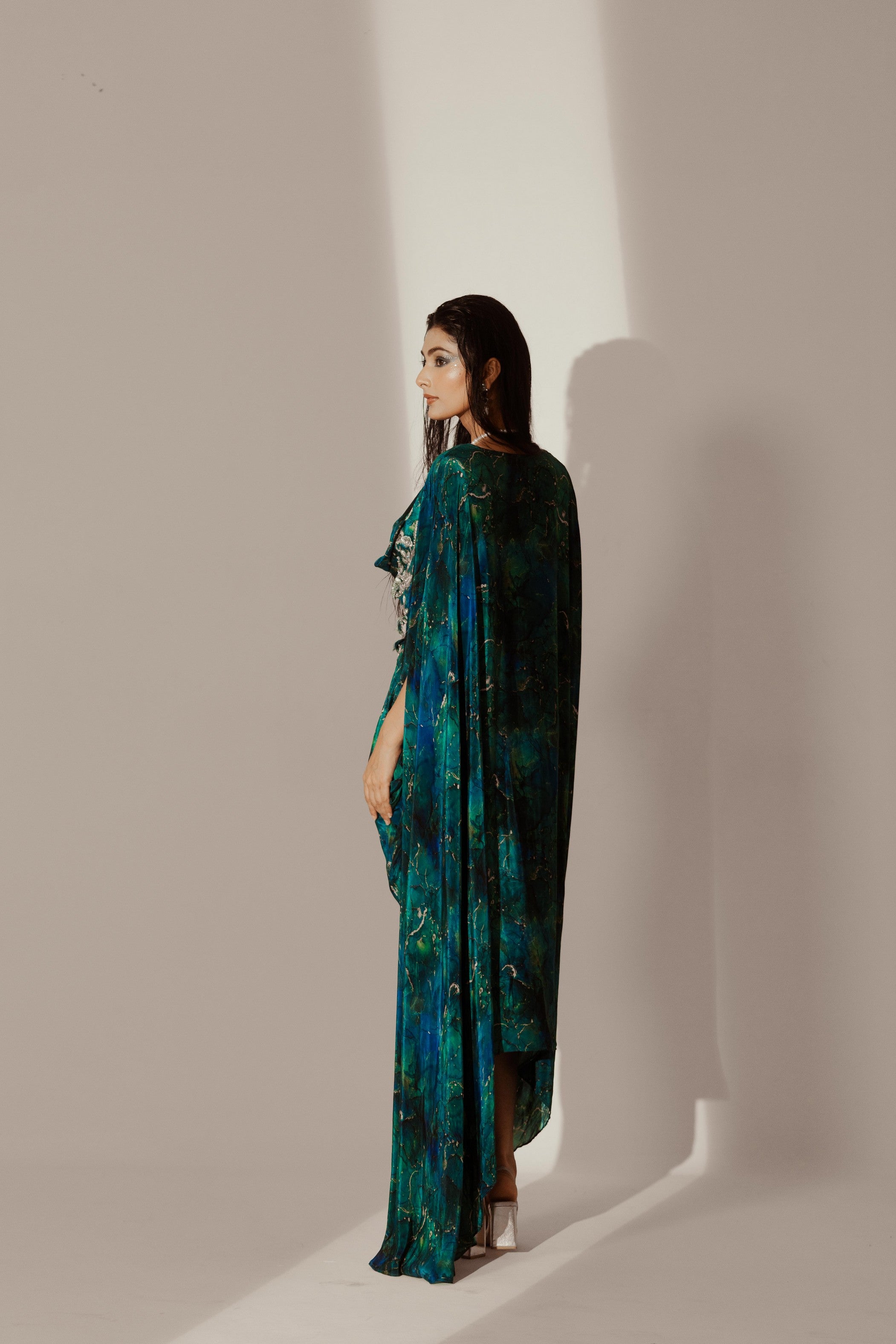 Abstract Print Kaftaan