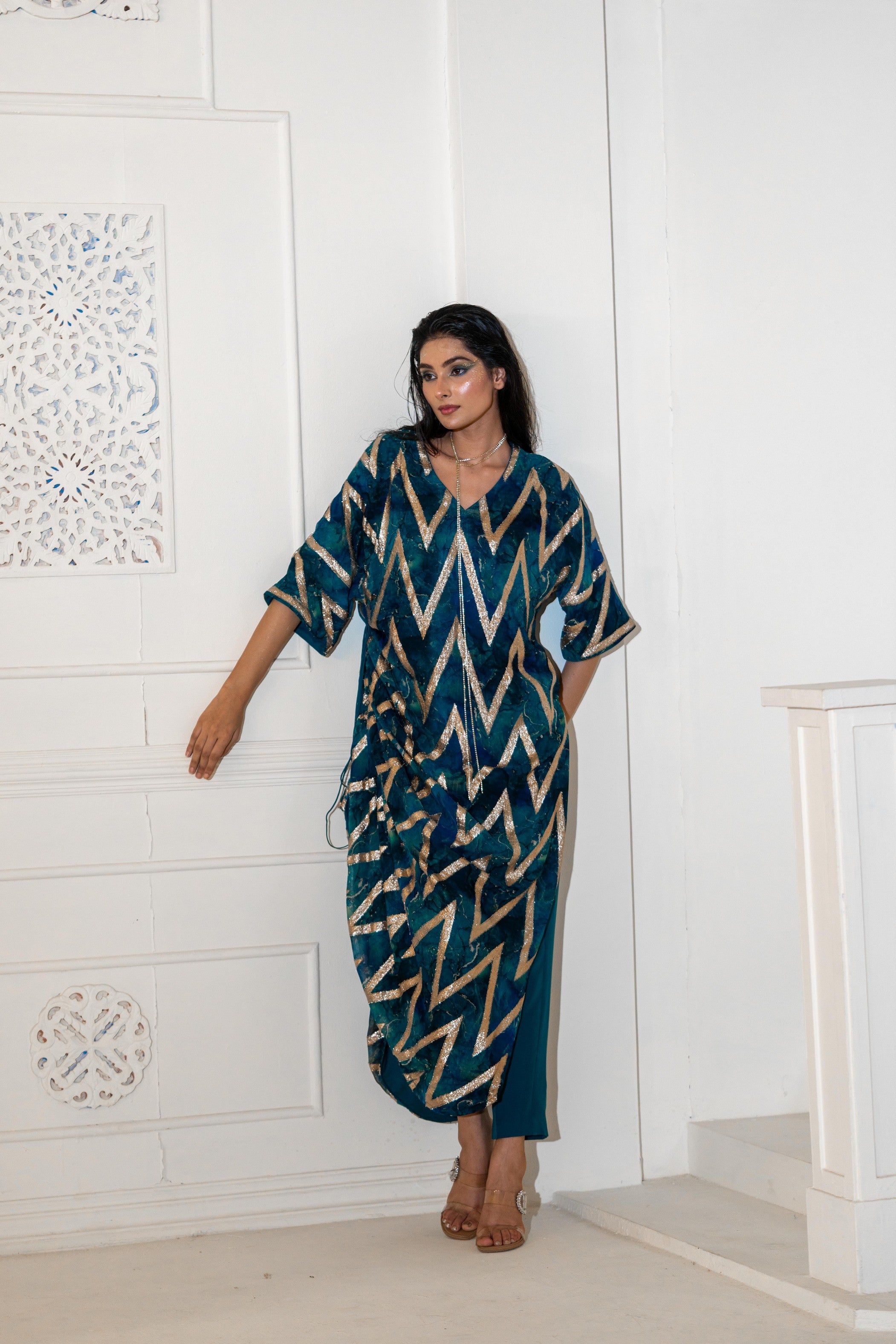 Abstract Kurta with Pants