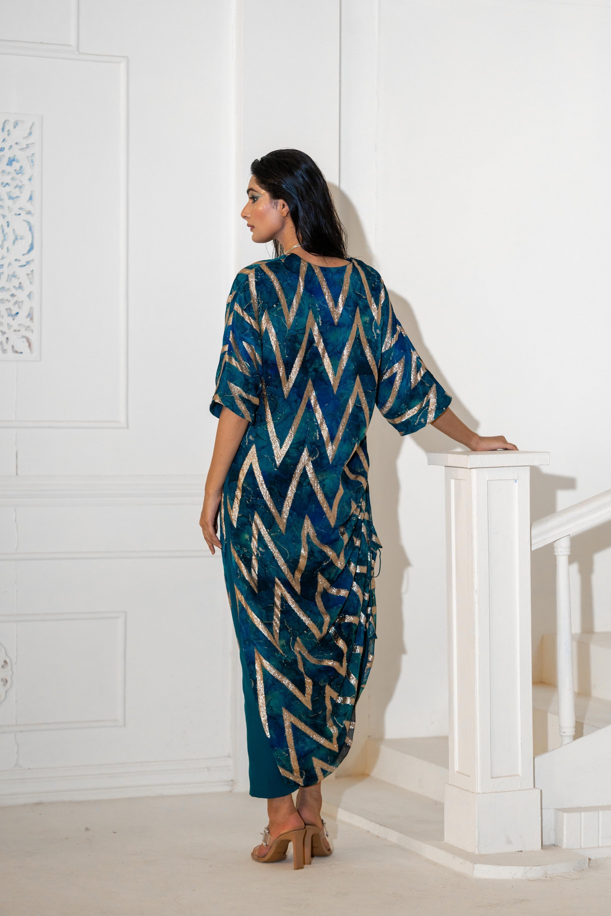 Abstract Kurta with Pants