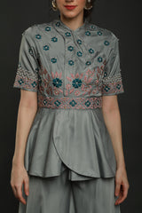Iris Peplum jumpsuit