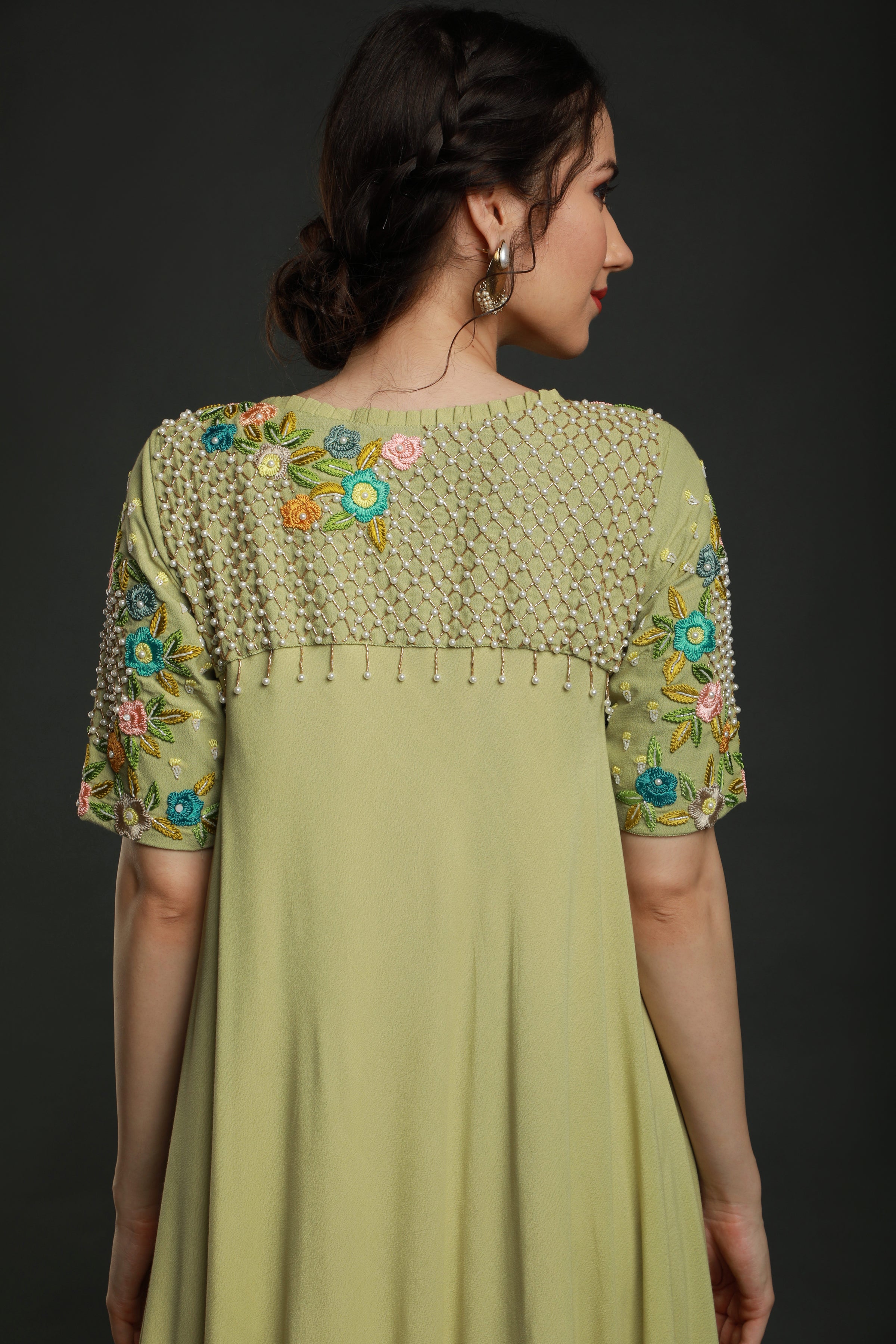 Lime Green Umbrella Dress