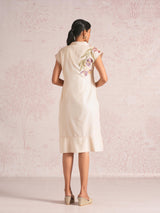 Painted Petals Wrap Dress